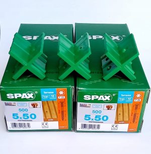 Spax-d wkręty tarasowe 5x50 1.000szt stare złoto + 3 krzyżyki gratis