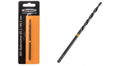 Eurotec wiertło do deski tarasowej 50x 3,3mm/4,5mm