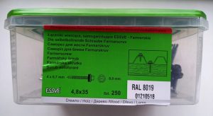 Essve samowiercący wkręt farmer ral8019 250szt