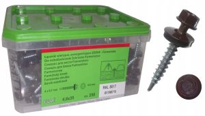 Essve samowiercący wkręt farmer ral8017 250szt