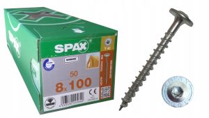 Spax wkręty ciesielskie konstrukcyjne 8x100 talerz