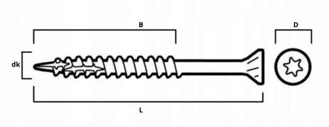 Essve wkręty do drewna 3x30mm torx essdrive cynk biały - obrazek 4