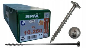 Spax wkręty ciesielskie konstrukcyjne 8x260 talerz
