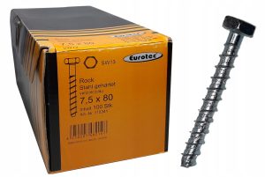 Eurotec wkręt do betonu sześciokątny 7.5x80 ocynk