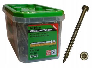 Essve wkręt do deski tarasowej 4.8x55 250szt