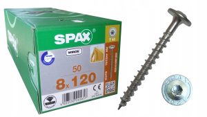 Spax wkręty ciesielskie konstrukcyjne 8x120 talerz