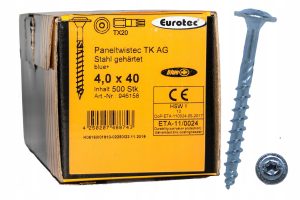 Eurotec wkręty do drewna 4x40 talerzykowe torx
