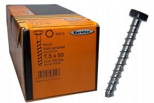 Eurotec wkręt do betonu sześciokątny 7.5x50 ocynk