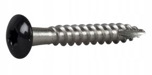 Essve wkręt do rynny a2 nierdzewny malowany tx20 4,8x25 black - 250szt