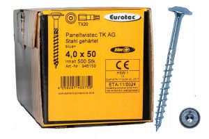 Eurotec wkręty do drewna 4x50 talerzykowe torx