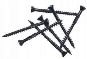 Eurotec wkręty nierdzewne 4x50 fasada czarny tx15