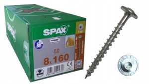 Spax wkręty ciesielskie konstrukcyjne 8x160 talerz