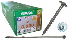 Spax wkręty ciesielskie konstrukcyjne 8x300 talerz