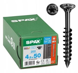 Spax wkręt fasada taras stal nierdzewna a2 blax tx20 cut 200szt - 4,5x50