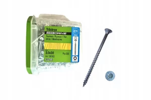 Essve wkręty do drewna 3x30mm torx essdrive cynk biały