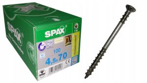 Spax wkręty do deski tarasowej fasady 4,5x70 a2